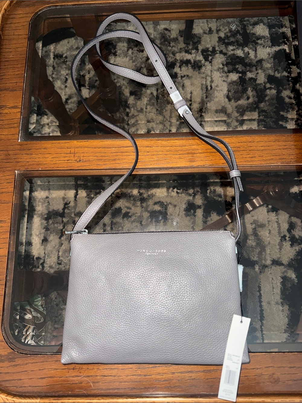 Marc Jacob’s Pebbled Leather Crossbody in Gray